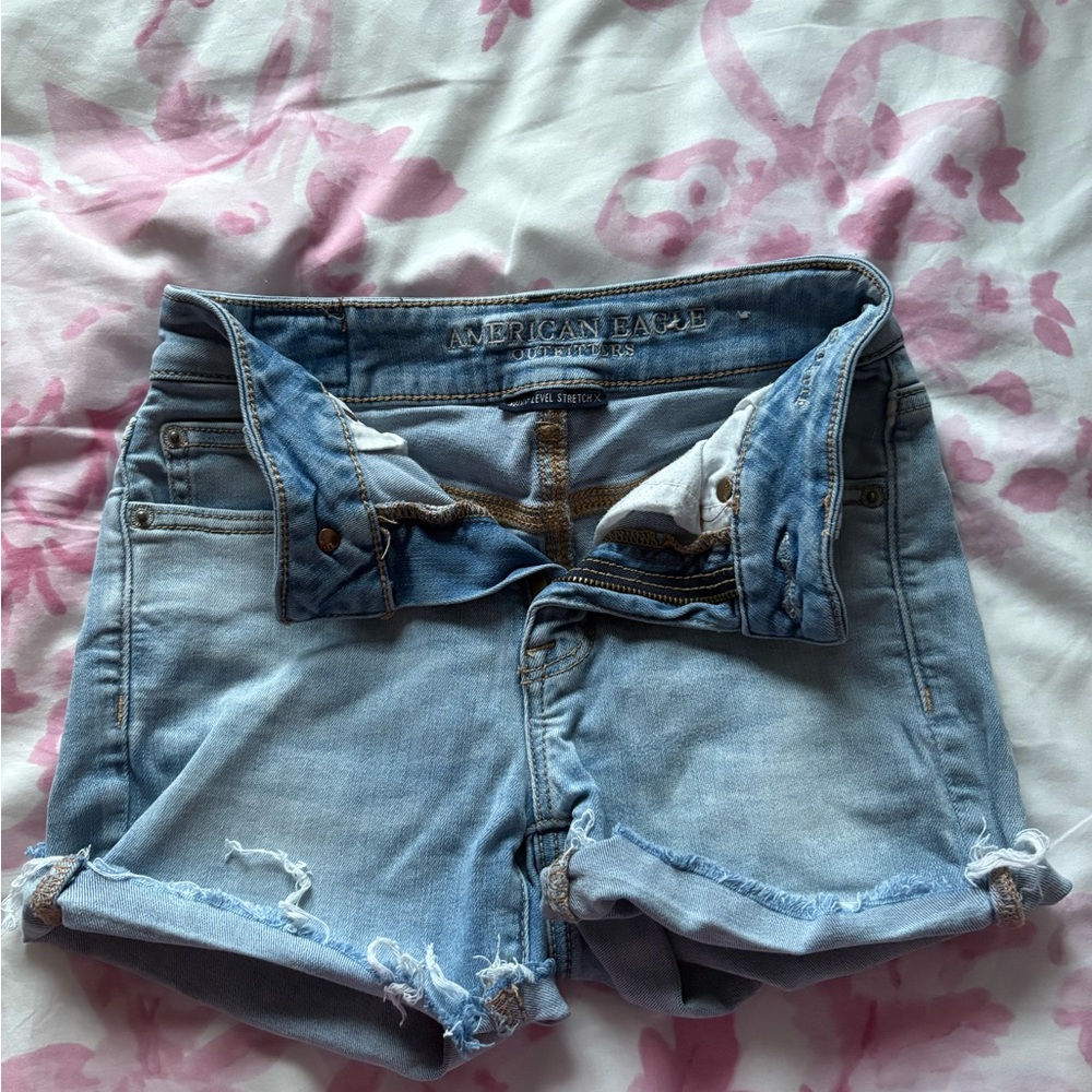 American Eagle Outfitters Light Wash Jean Shorts